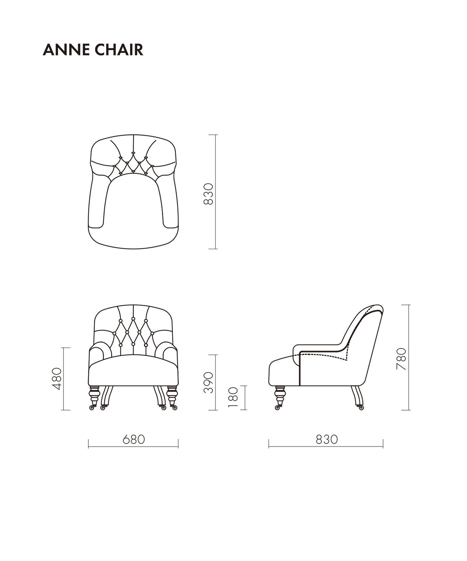 ANNE CHAIR VELVET PATCHWORK BOHEM