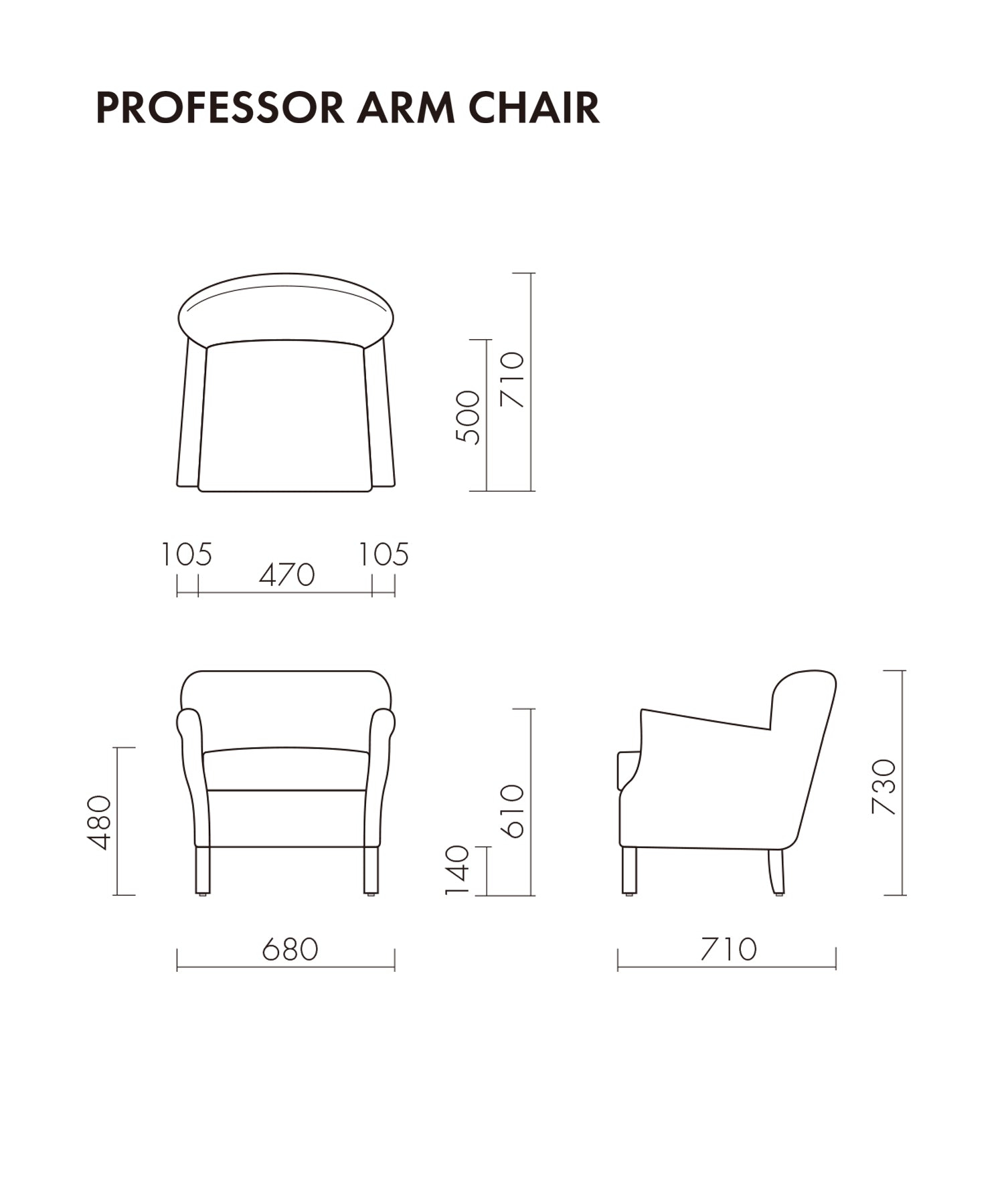 PROFESSOR ARM CHAIR BIKERTAN