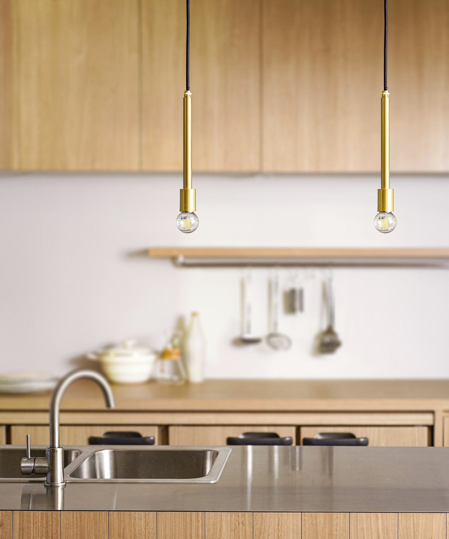 BRASS PILLAR １PENDANT LAMP
