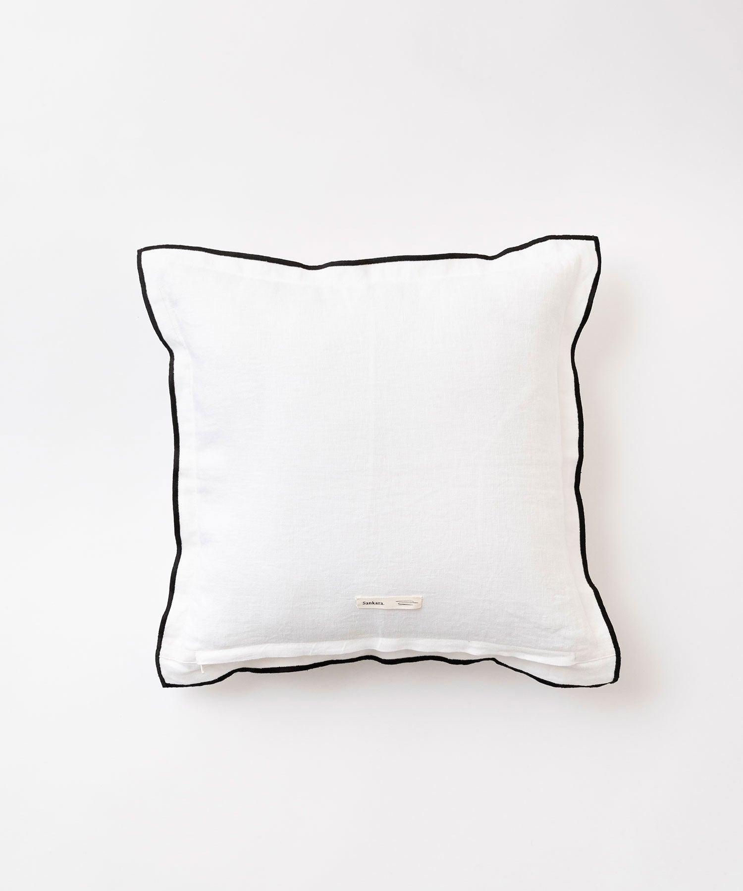 リネンクッションカバー （white / darkgray）