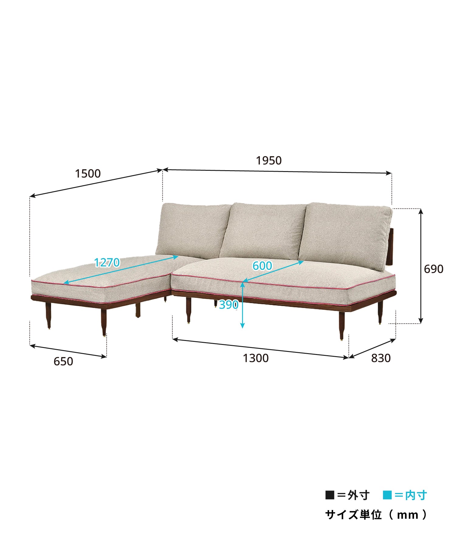 EPI 2P SOFA & COUCH SOFA SET WALNUT