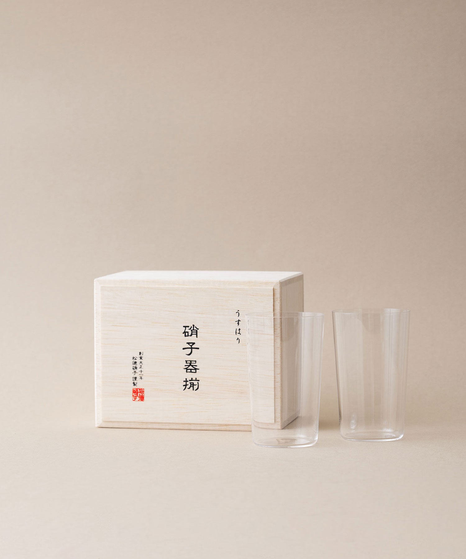 うすはり コップ 木箱