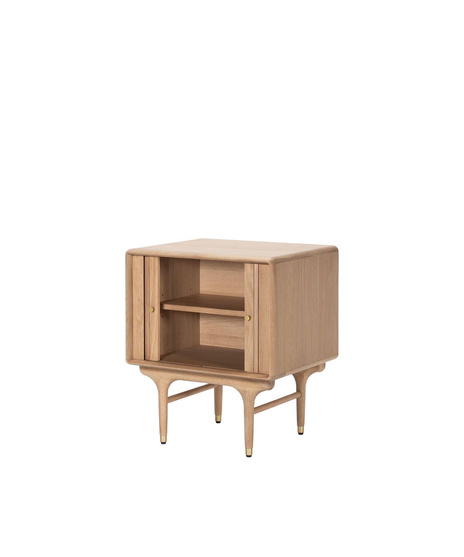 JULIE 2DOOR BEDSIDE TABLE WHITE OAK