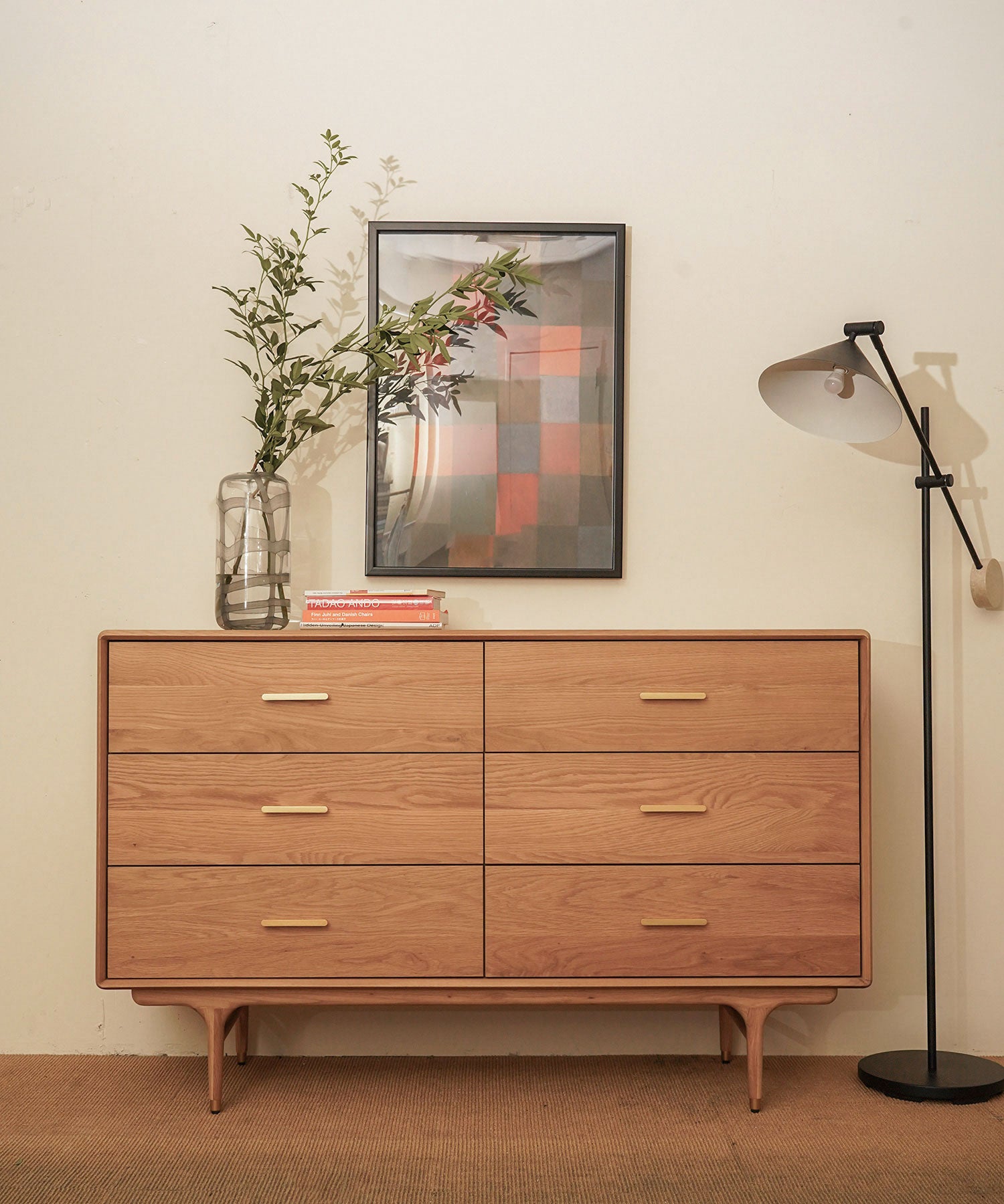 JULIE LOW CHEST WHITE OAK