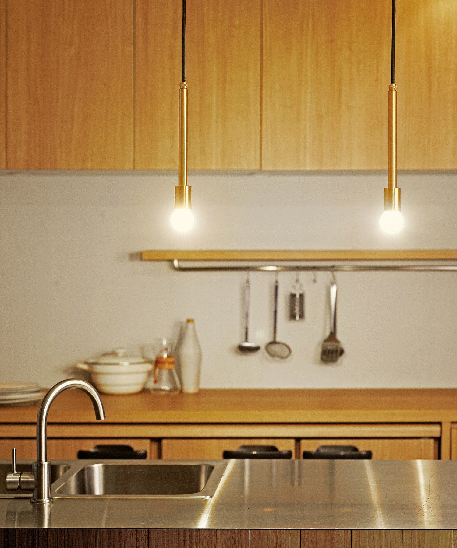 BRASS PILLAR １PENDANT LAMP