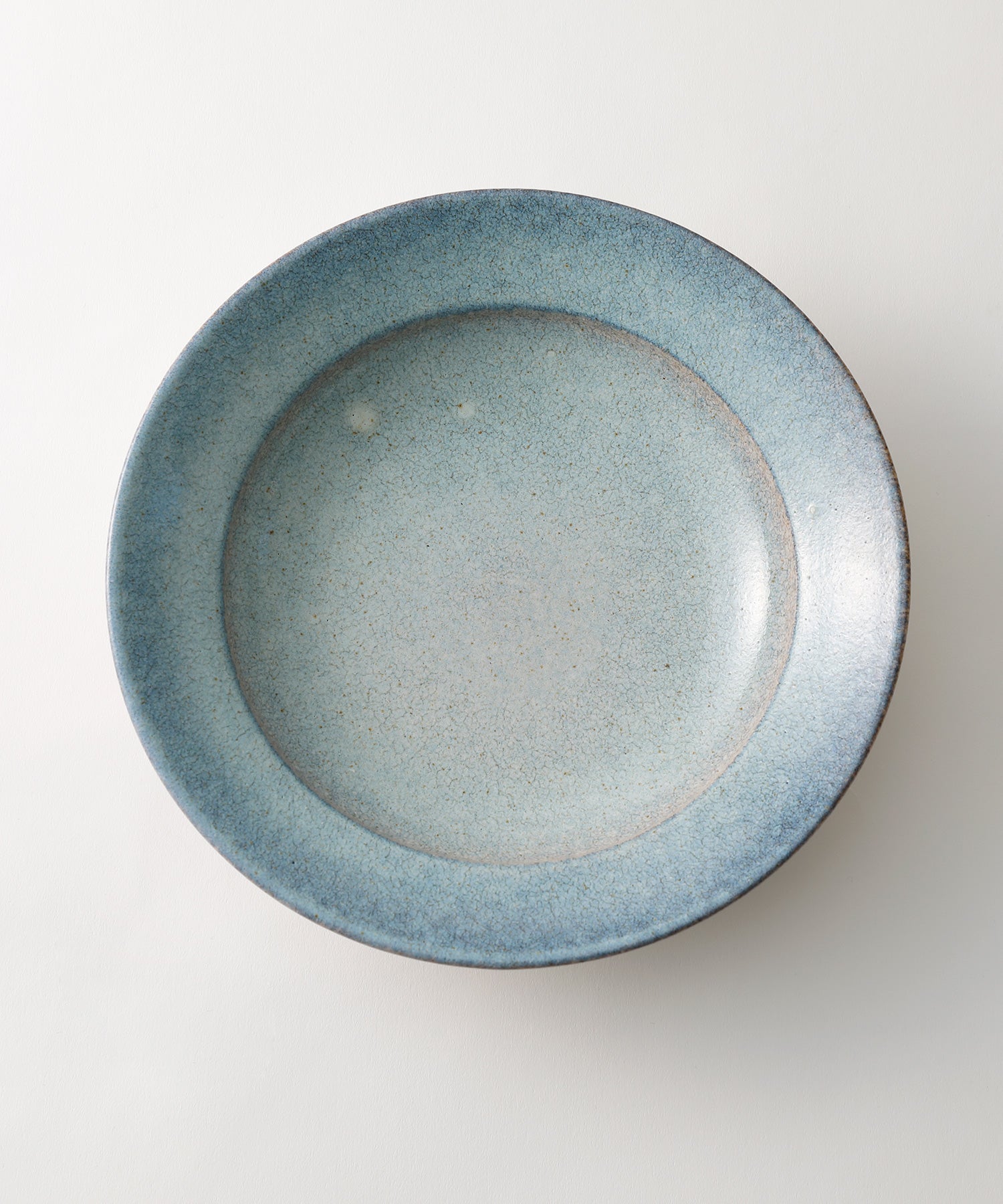 信楽焼 深皿 24cm　青萩