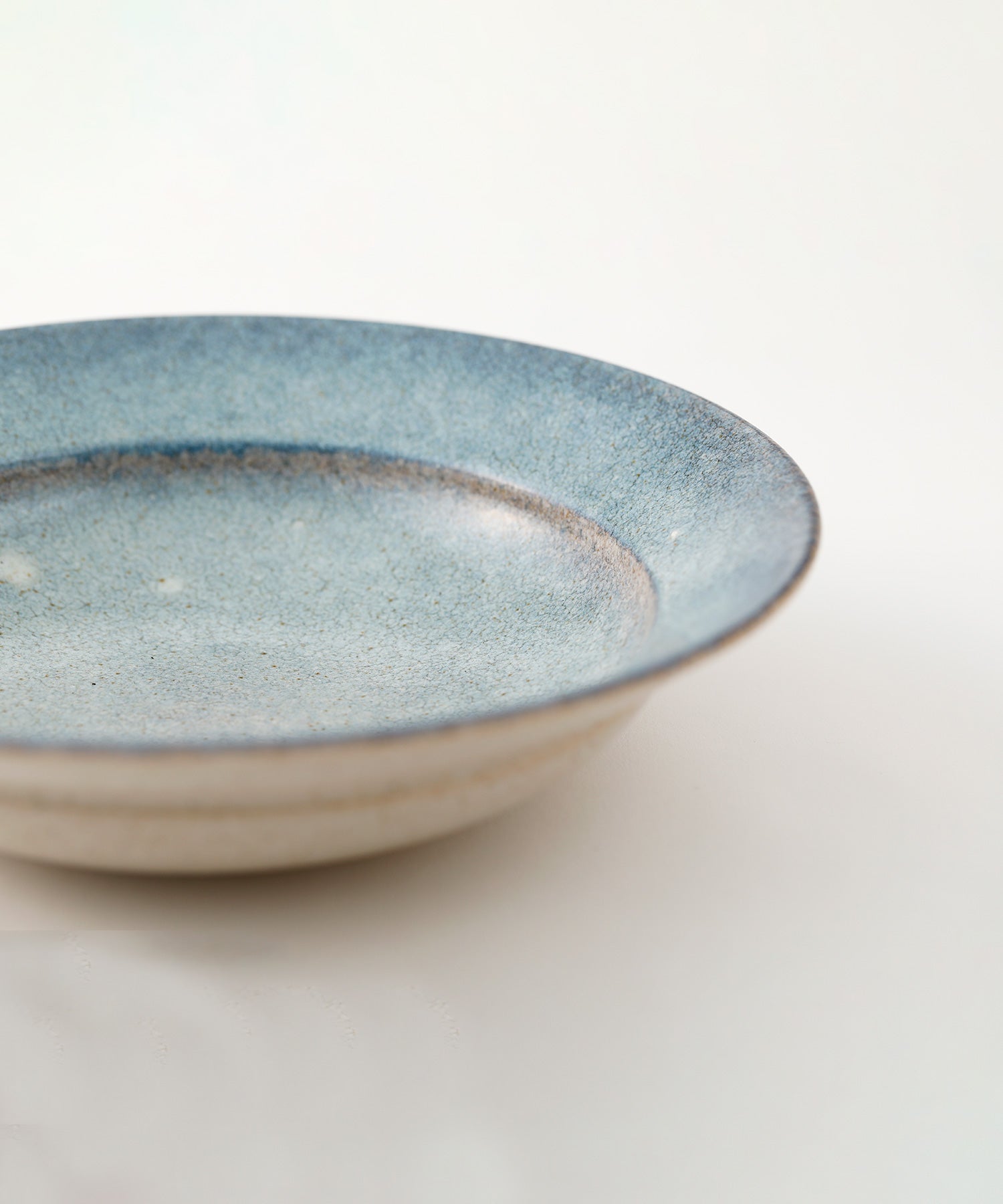 信楽焼 深皿 24cm　青萩